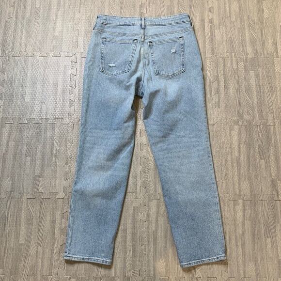 Free Assembly Jeans Womens 10 Denim Light Wash Original 90s Straight High Rise - Picture 9 of 11
